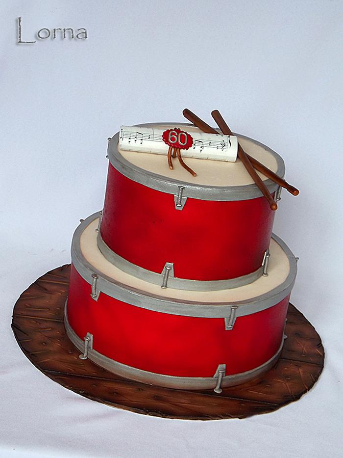 Drums cake..