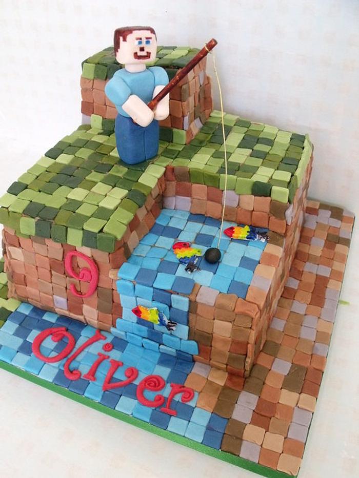 miecraft fishing cake 