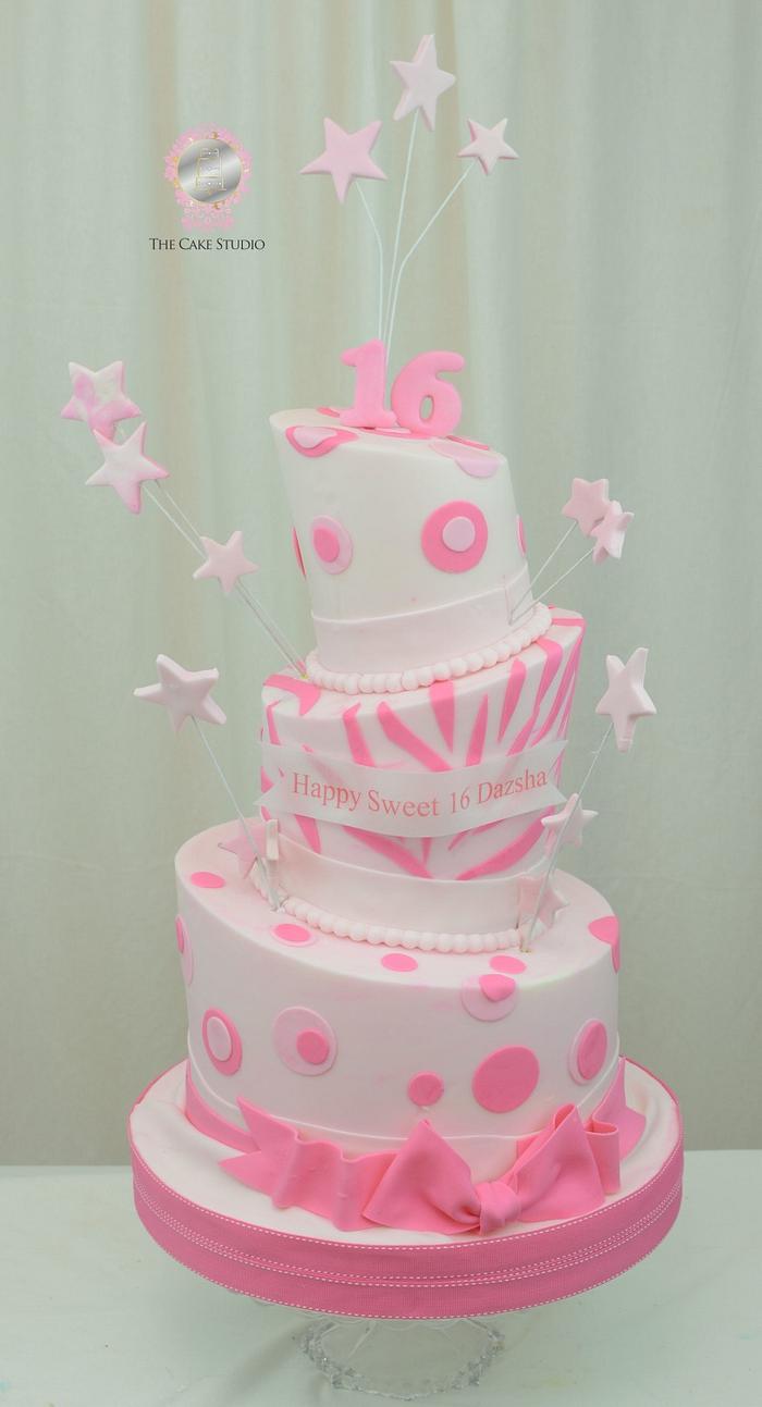 The 2 hour Sweet 16 Topsy Turvy Cake