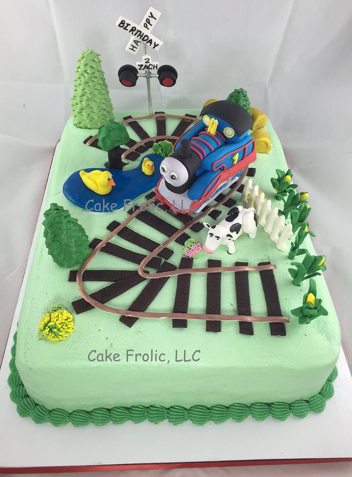 I Love Doing All Things Crafty: Thomas the Train Birthday Cake | DIY Cakes