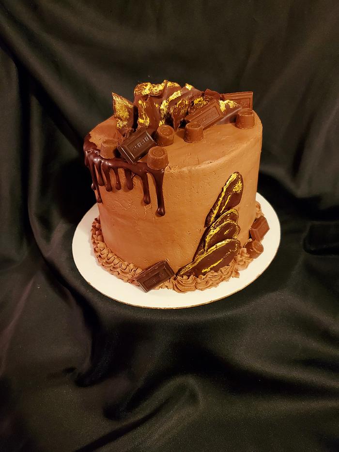 Tall chocolate cake