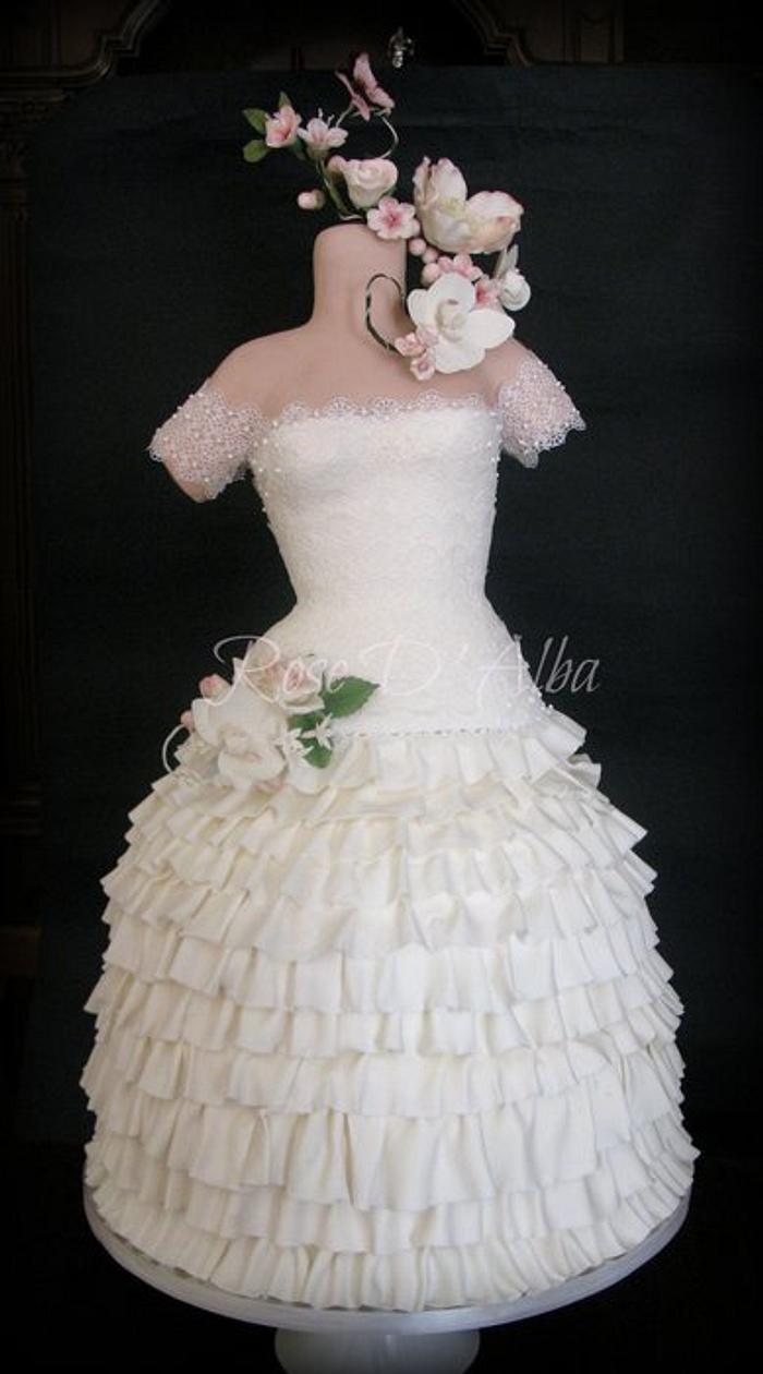 Dress Wedding cake
