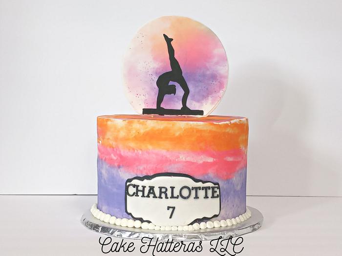 Gymnast Birthday Cake