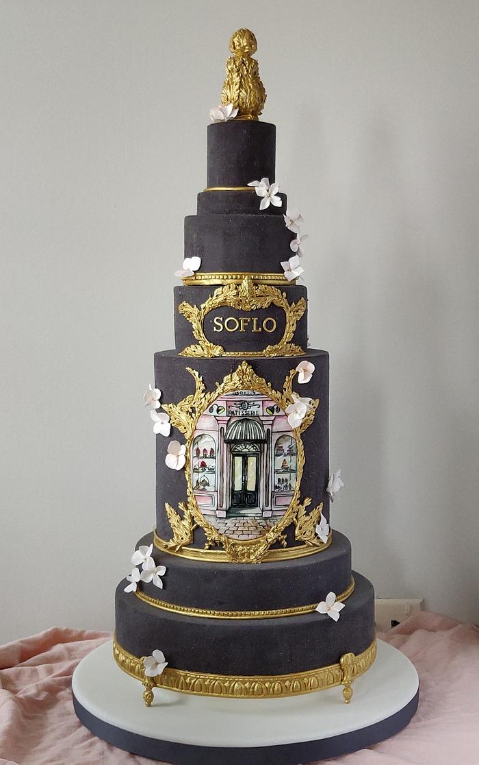 Modern wedding cake