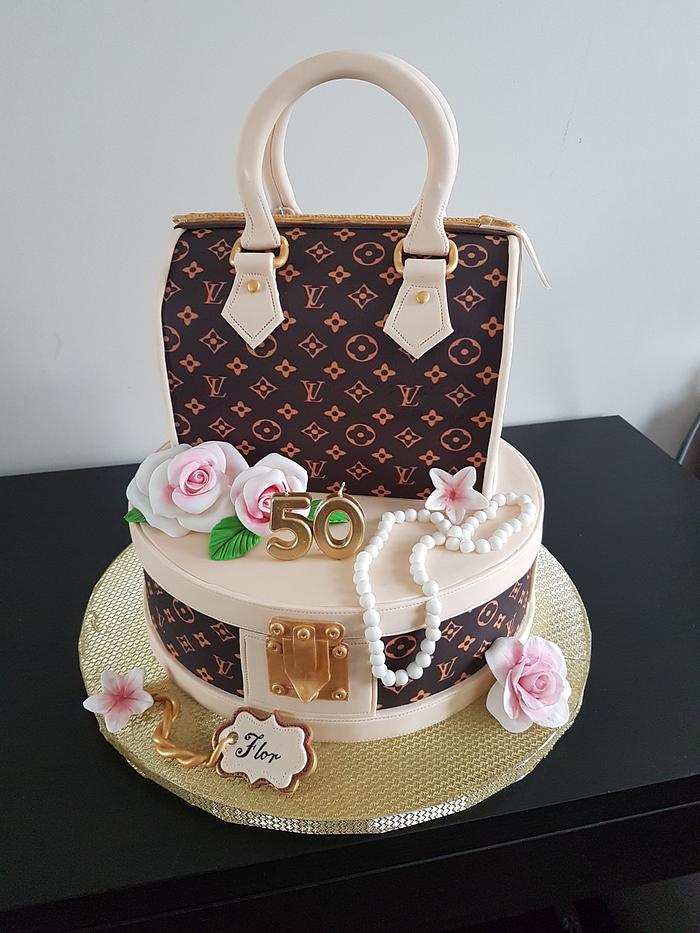 Louis Vuitton Hatbox Birthday Cake