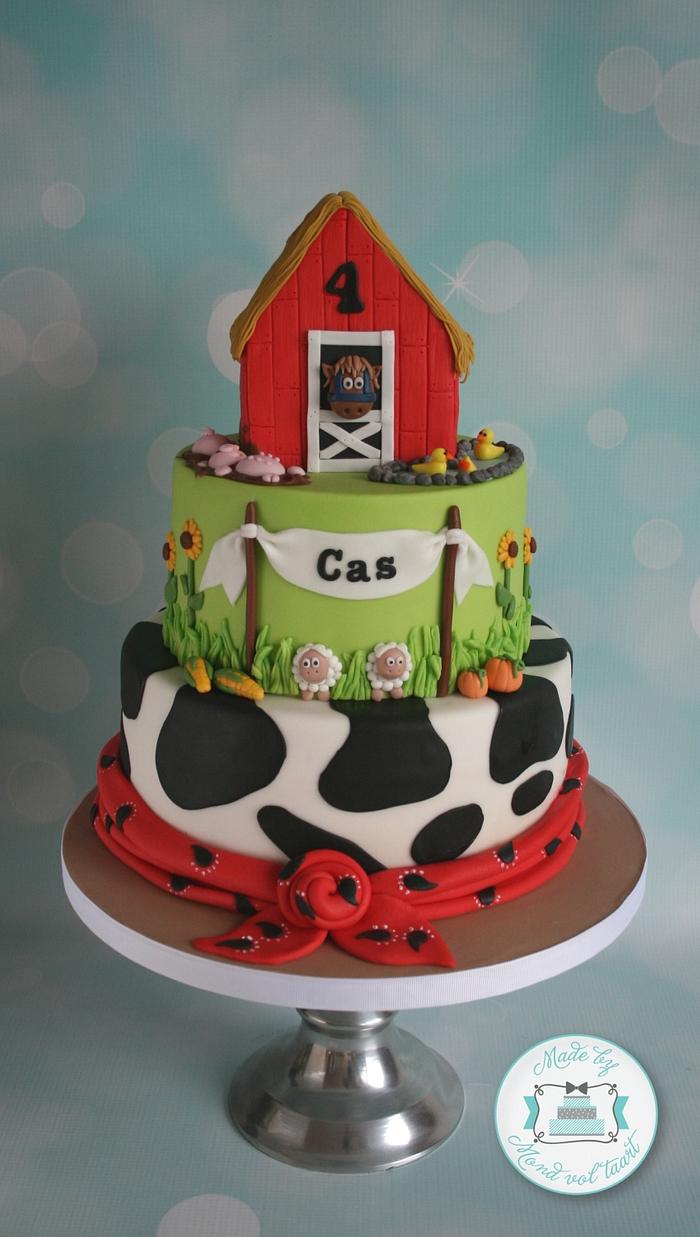 Fun farm cake - Decorated Cake by Mond vol taart - CakesDecor