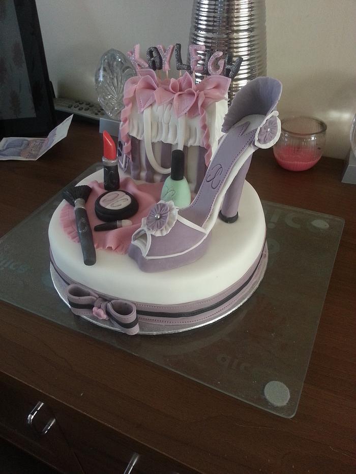 my first shoe cake