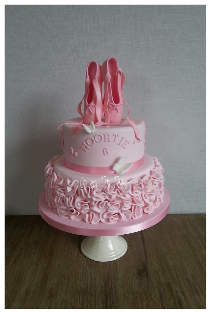 Ruffled Ballerina Cake