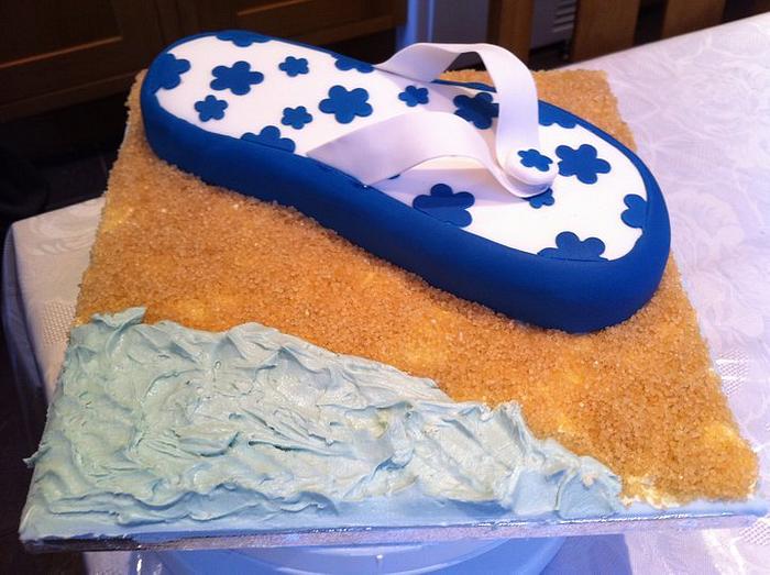 Flip Flop Birthday Cake 