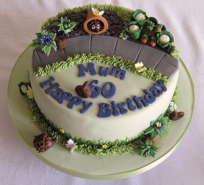 60th Birthday Gardening Cake 