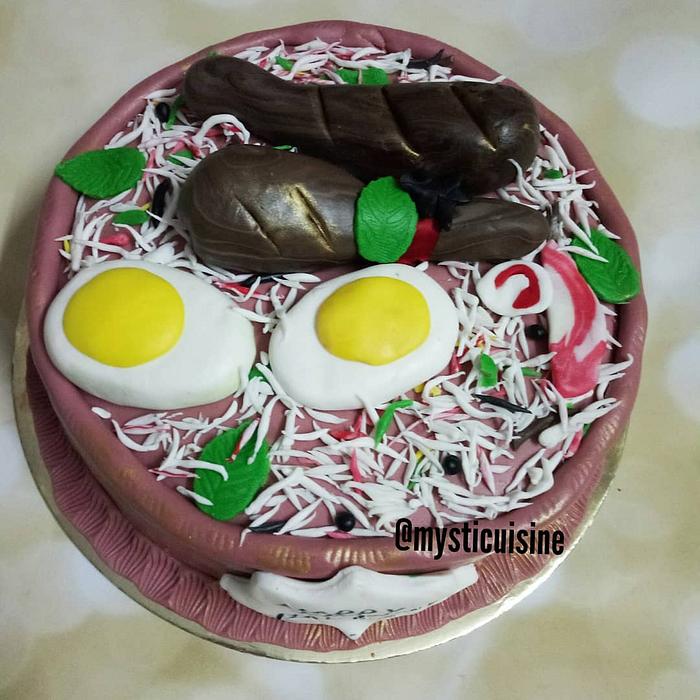 Indian Biriyani theme cake