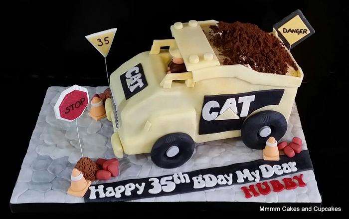 CAT truck cake!