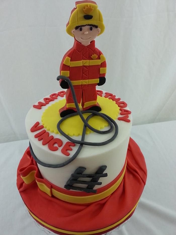 Fire Man Cake