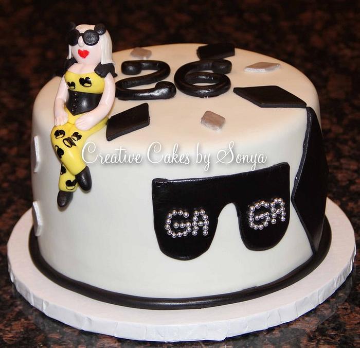 Lady Gaga Birthday Cake