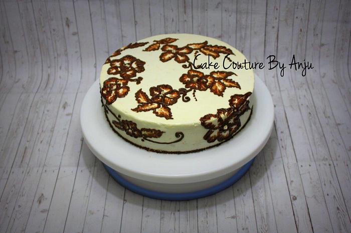Diwali mehandi designed cake