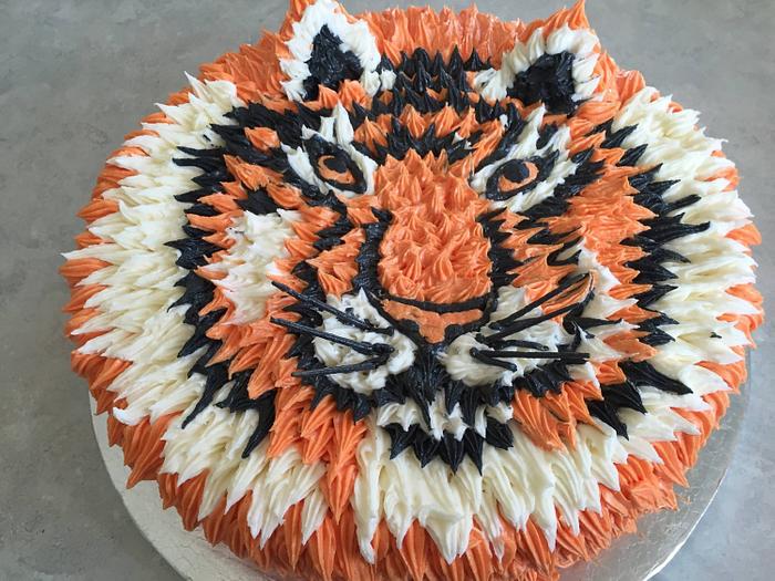 Tiger cake and cupcakes