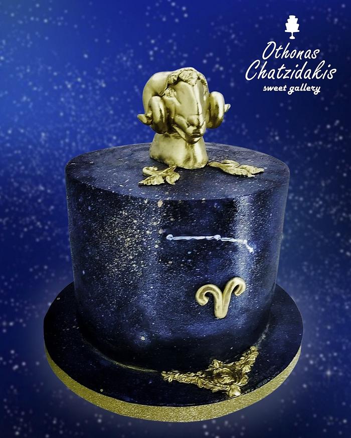 Aries  astrology cake