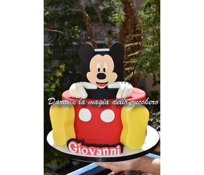 Mickey mouse cake and sweet table