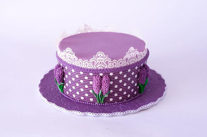 Hyacinths cake