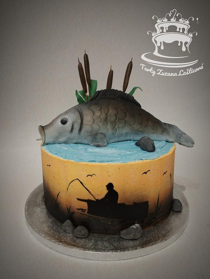 Cake with fish