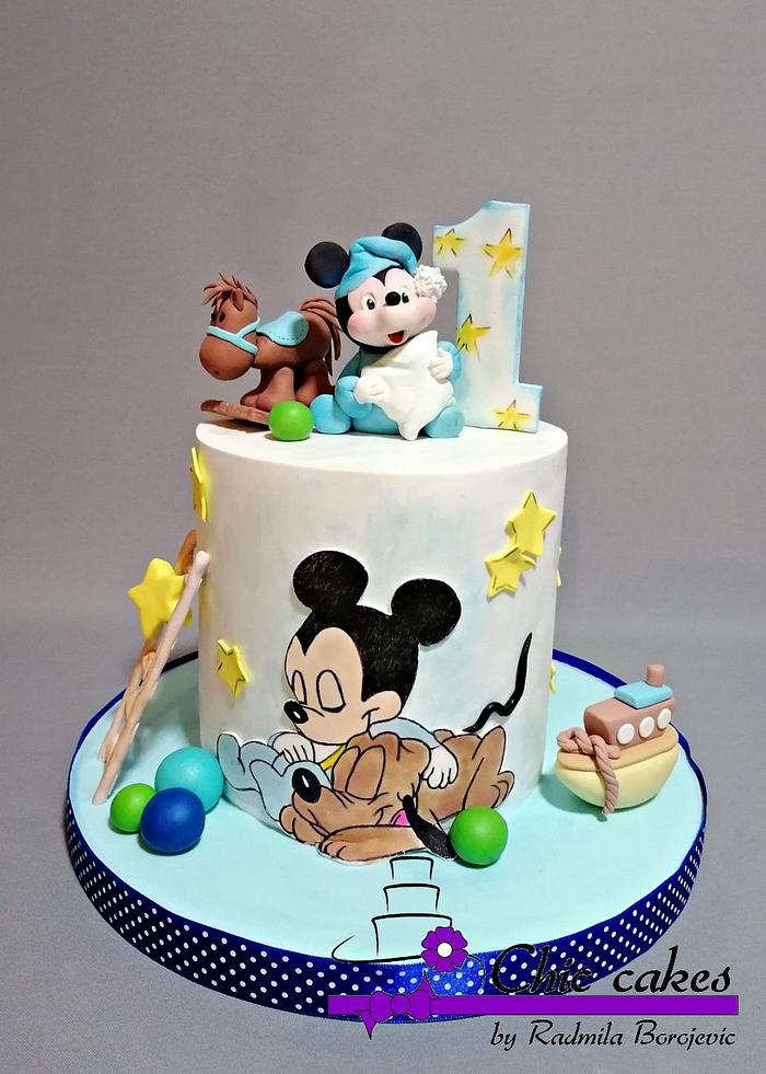 Baby Mickey Mouse Cake Decorated Cake By Radmila Cakesdecor