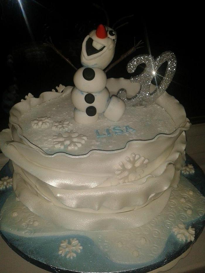 My daughter's 30th winter birthday cake