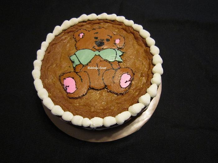Teddy Bear Cookie Cake
