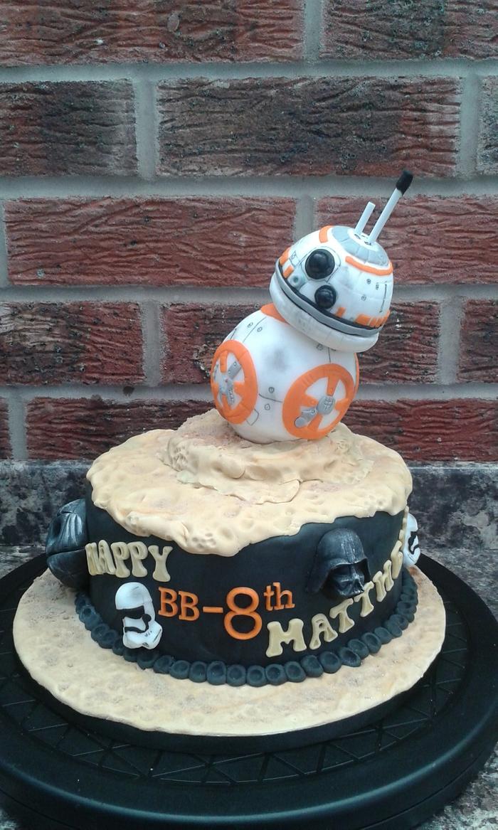 BB-8 Star Wars The Force Awakens cake