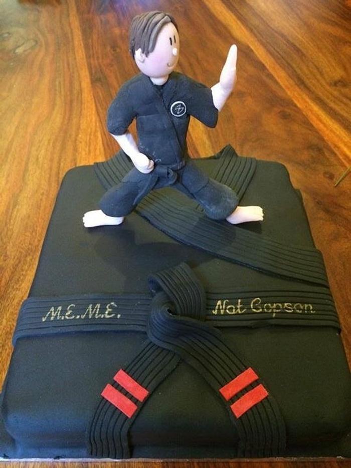 Karate graduation cake