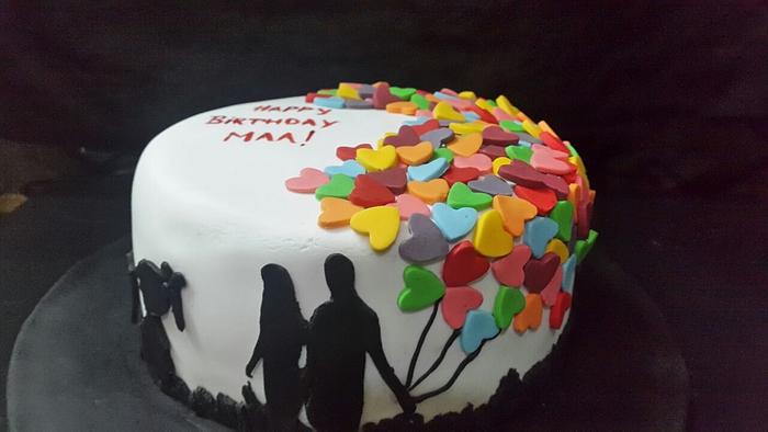 Midnightcake.com - Happy Birthday MA Delicious Chocolate Cake 🎂 for MOM .  Book it online on www.midnightcake.com . #Chocolate #cake #mom #mother #maa  #mummy #ma #birthday #gift #online #delivery #midnight #midnightcake  #instacake #