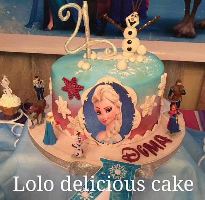Frozen cake by lolodeliciouscake