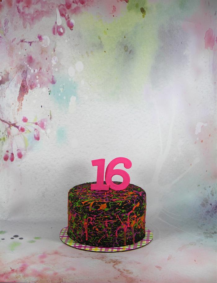 splatter cake