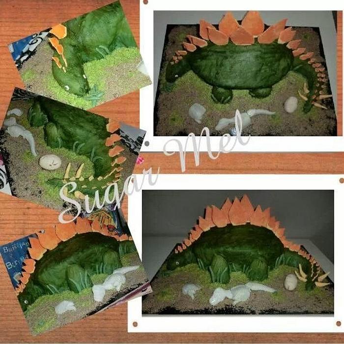 Stegosaurs birthday cake