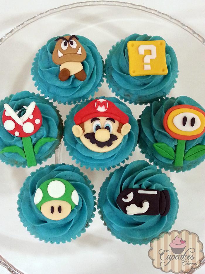 Mario Bros. cupcakes