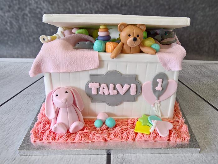 Toy box cake
