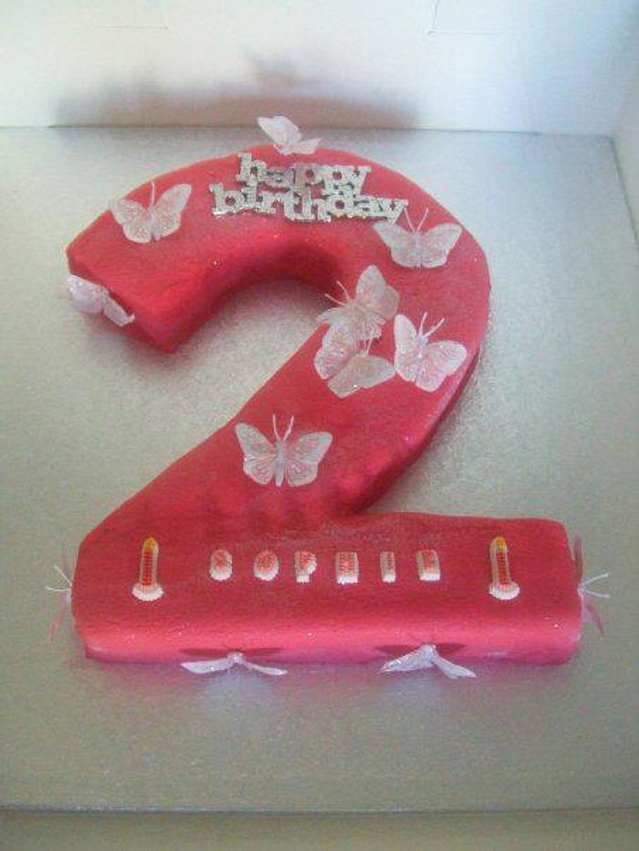 daughter's 2nd birthday cake