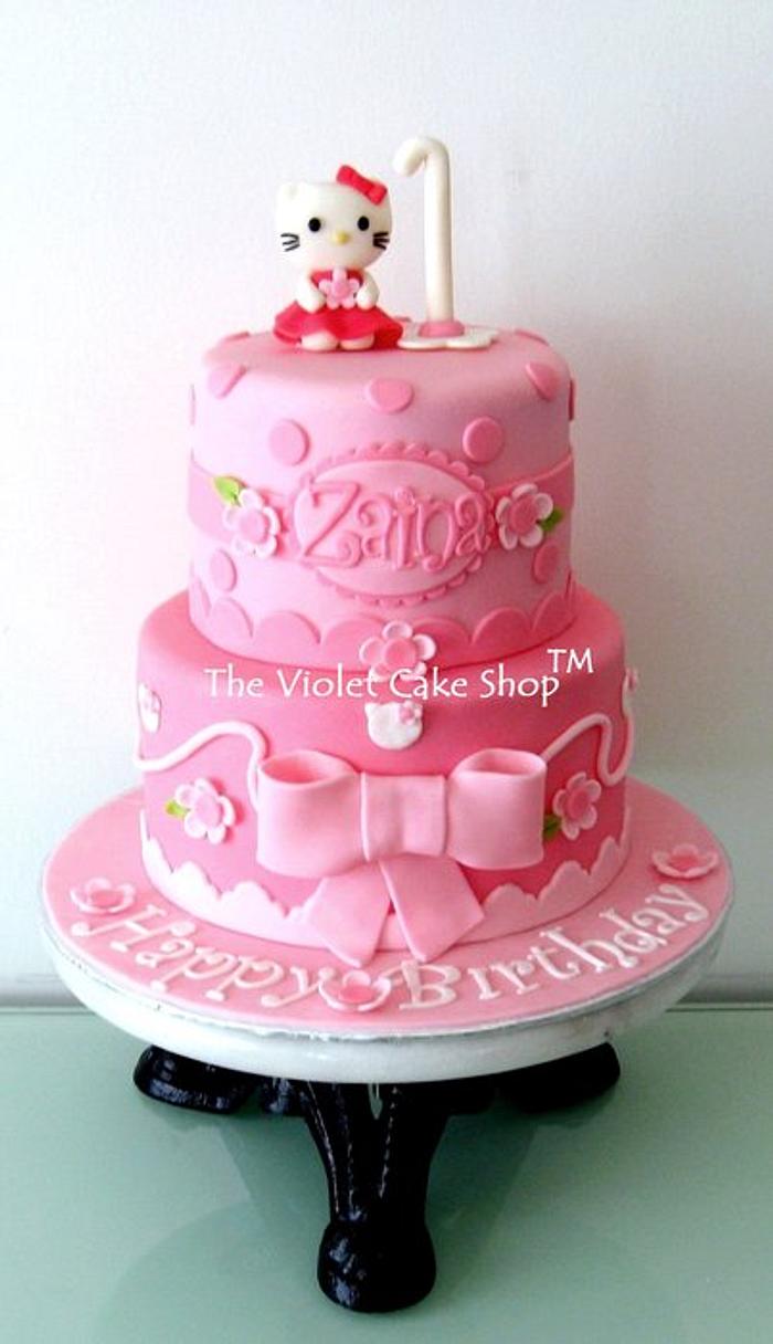 PERFECTLY PINK Hello Kitty - Decorated Cake by Violet - - CakesDecor