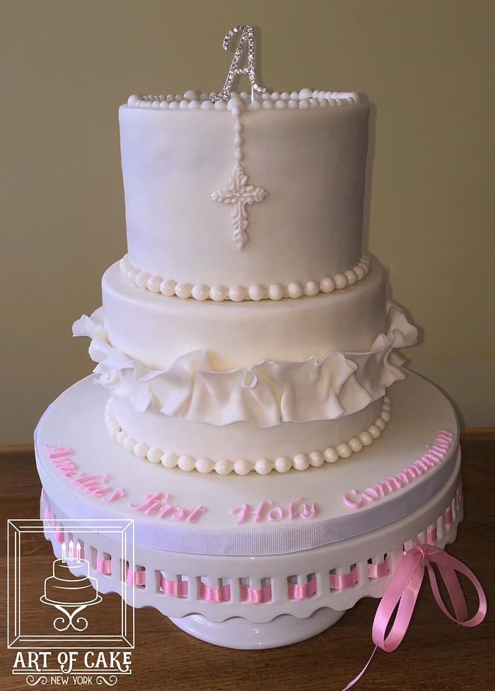 Girl Communion Cake