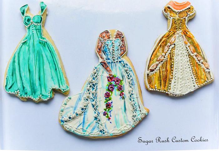 Vintage Dress Cookies