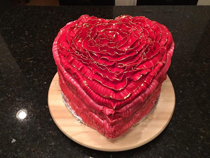 Heartiversary Cake