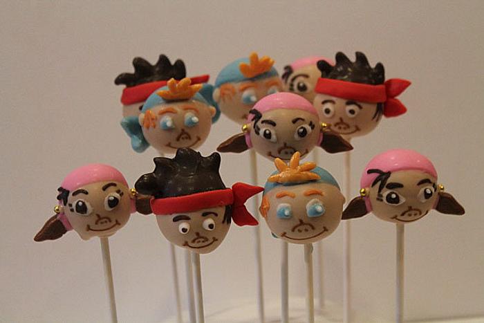 Jake and the Neverland Pirate cakepops