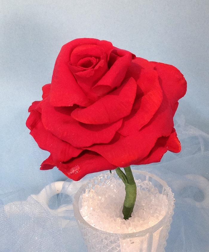 Paper-Clay Rose