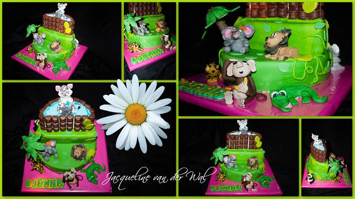 Happy Birthday Zoo Cake
