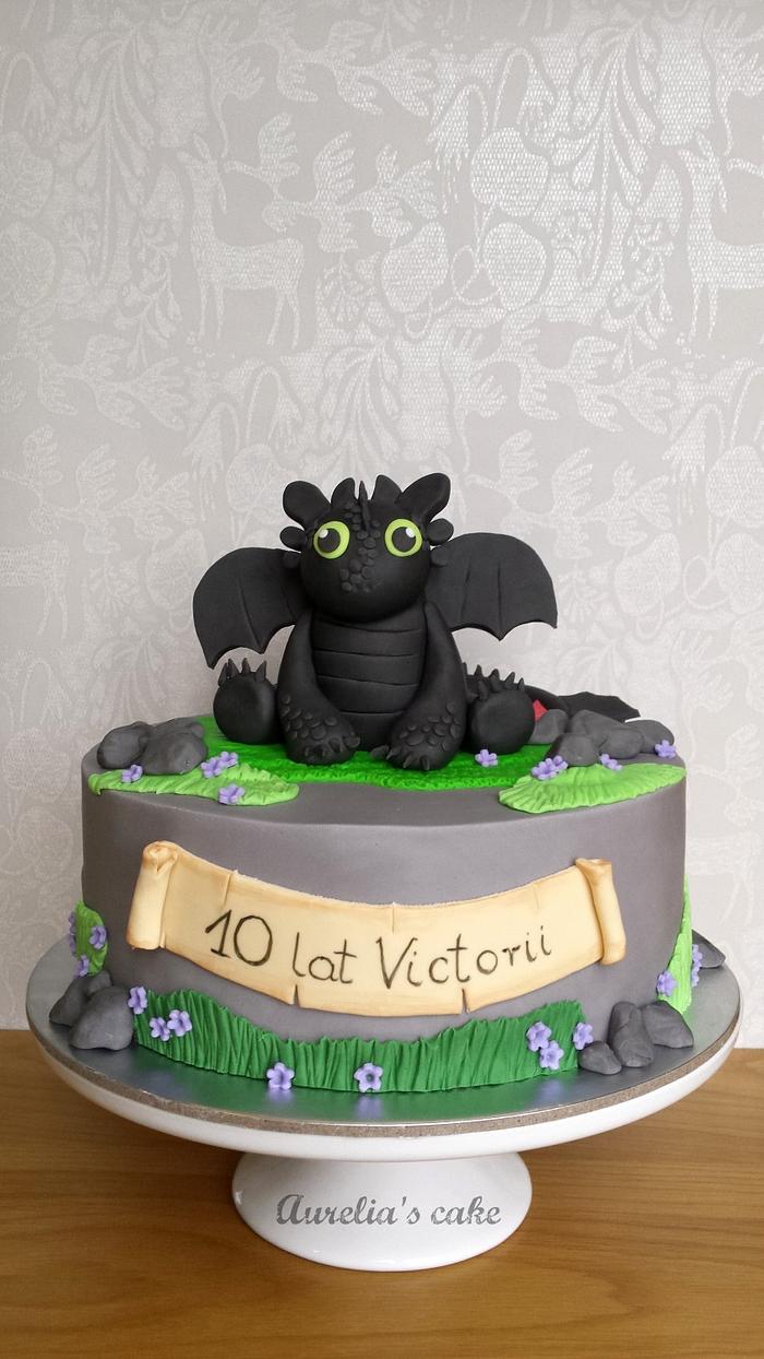 How to train your dragon cake.