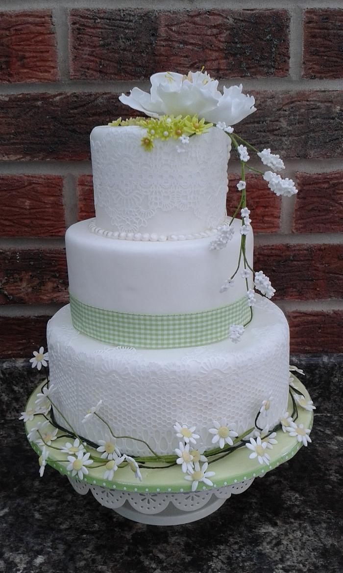 Springtime Wedding cake