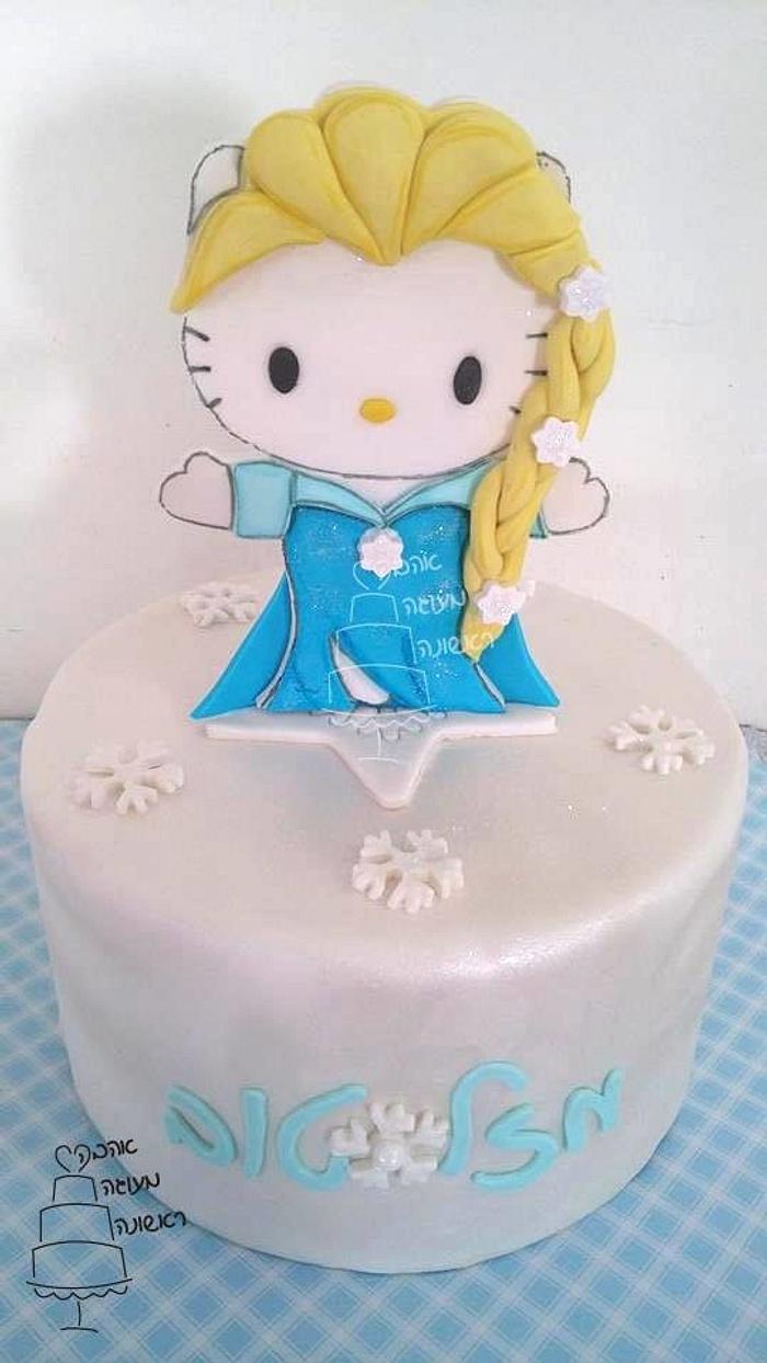 Elsa Kitty Cake