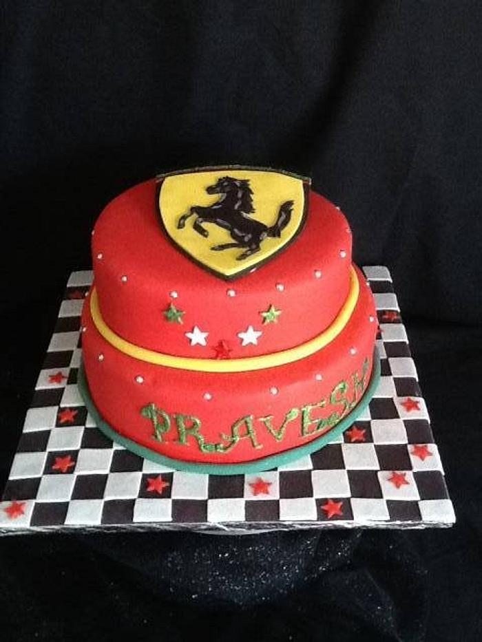 Ferrari Themed Cake