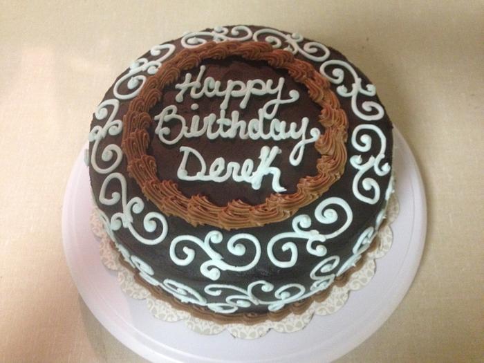 Dark Chocolate Scroll Cake