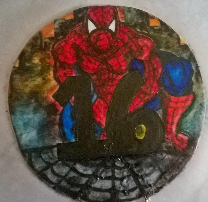 Spiderman cake topper