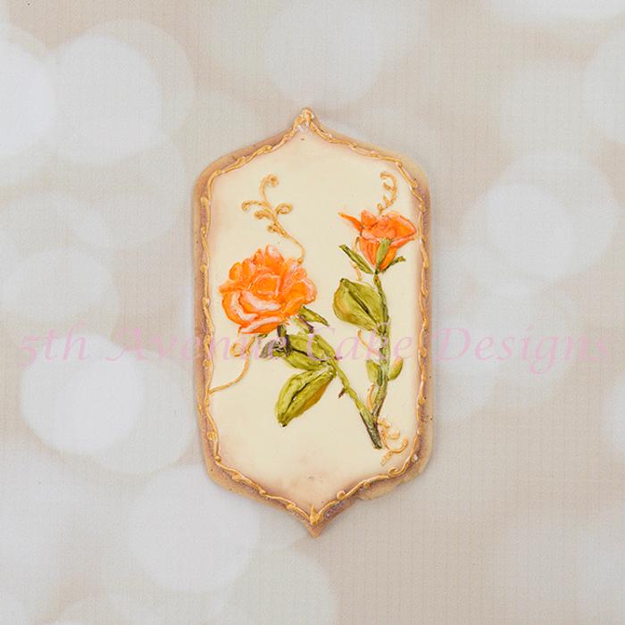 Hand Painted Autumn Rose